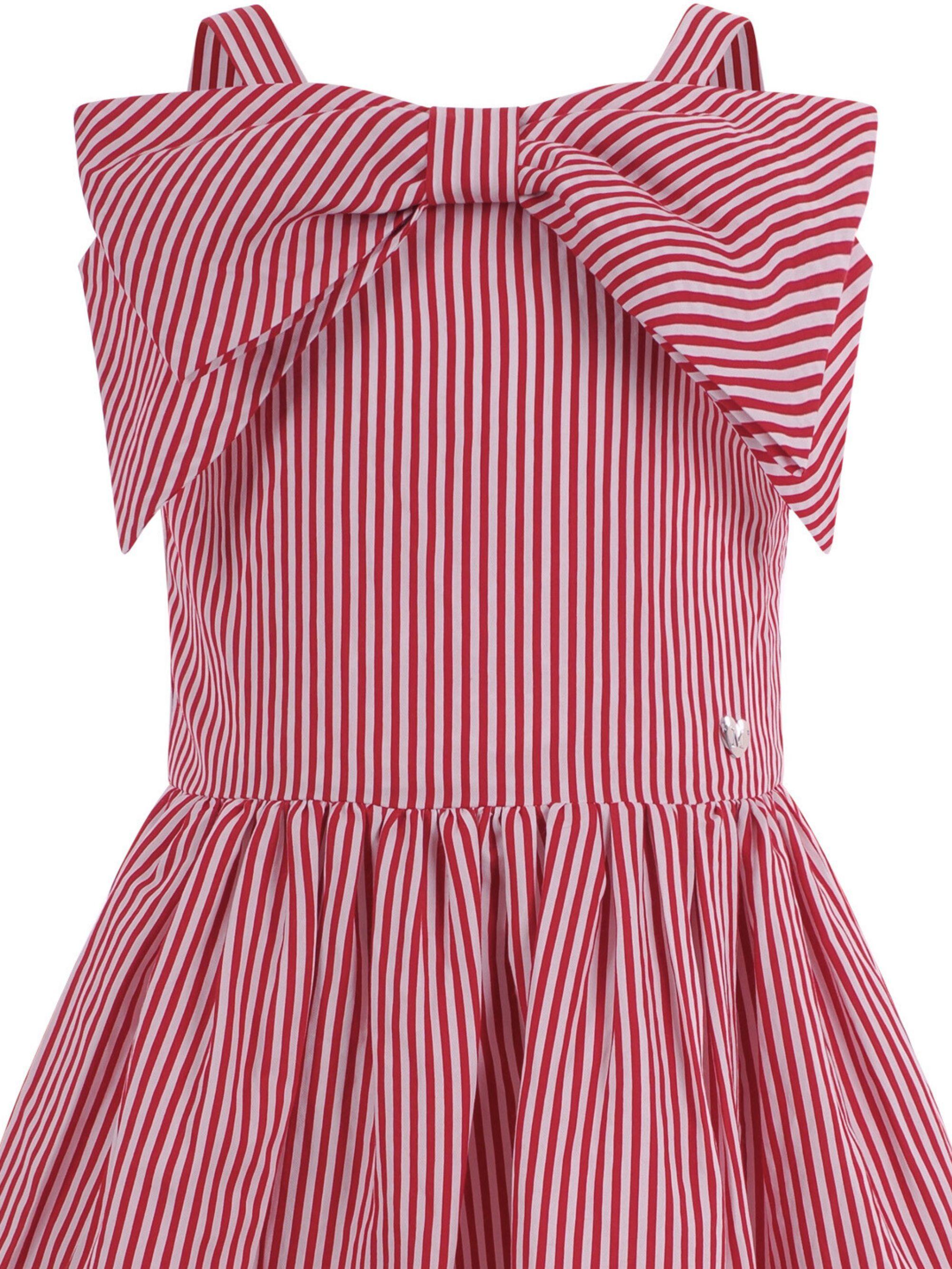 Abito per bambina Monnalisa rosso con fiocco 11G914 7315 9944 MONNALISA