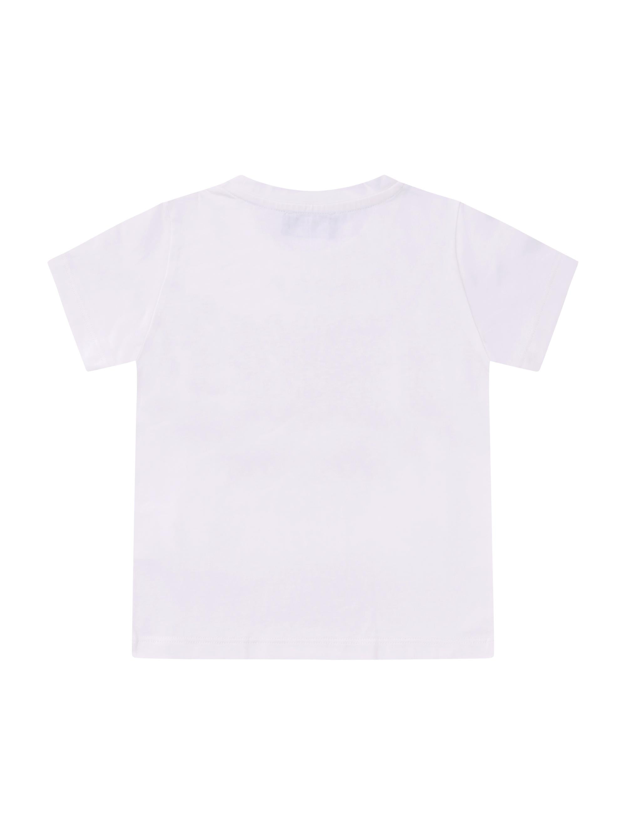 T-shirt per neonatoVersace Kids bianca con stampa grafica sul davanti 10185701A17231 2W110 VERSACE KIDS