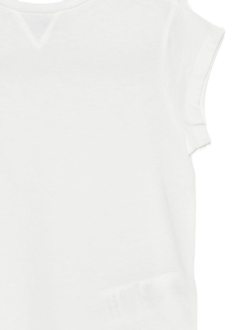 T-shirt per bambina Douuod Kids bianca con logo sul retro DY8A31 Z3708 101 DOUUOD