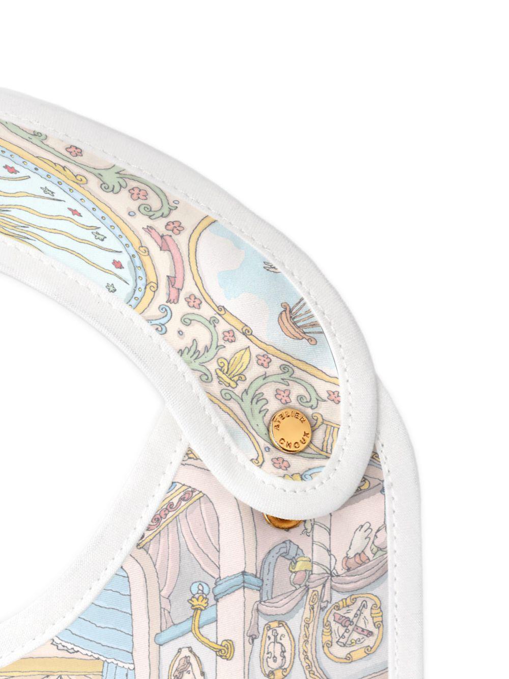 Bavaglino per neonati Atelier Choux bianco con stampa BI-CS-NUC R-U ATELIER CHOUX PARIS