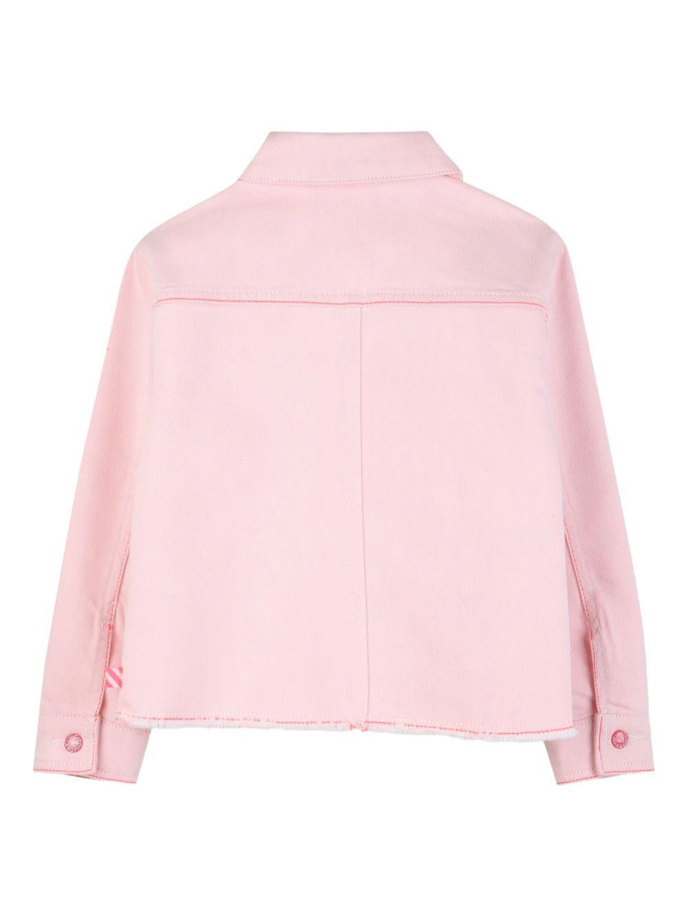 Giacca per bambina Billieblush rosa con tasche in paillettes U22156 S51 BILLIEBLUSH