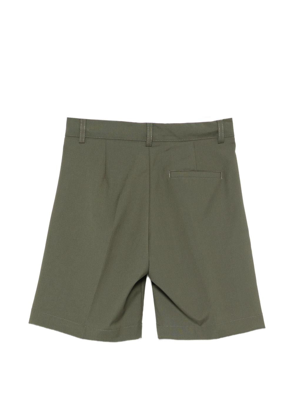 Shorts per bambino Paolo Pecora Kids verde con zip PP4230 OLIVA PAOLO PECORA KIDS