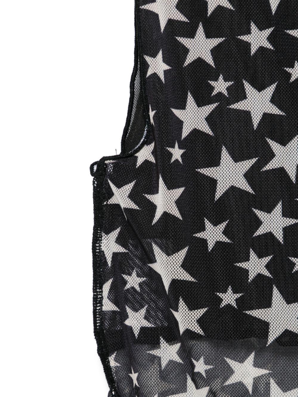 Top per bambina Stella McCartney Kids nero con stampa stelle all-over TY8C52 Z3483 930AV STELLA McCARTNEY KIDS