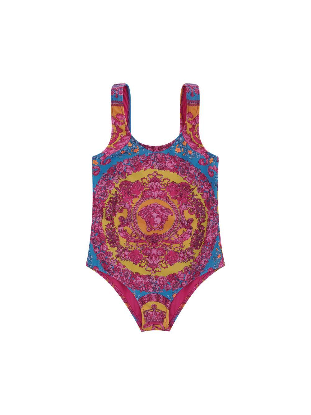 Costume da bagno per neonata Versace Kids multicolor con stampa motivo Medusa 10211231A16912 5PF70 VERSACE KIDS