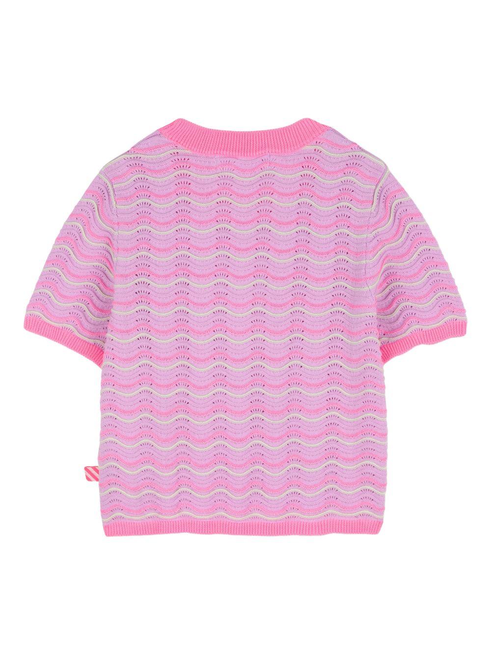 T-shirt per bambina Billieblush rosa a fantasia U21944 929 BILLIEBLUSH