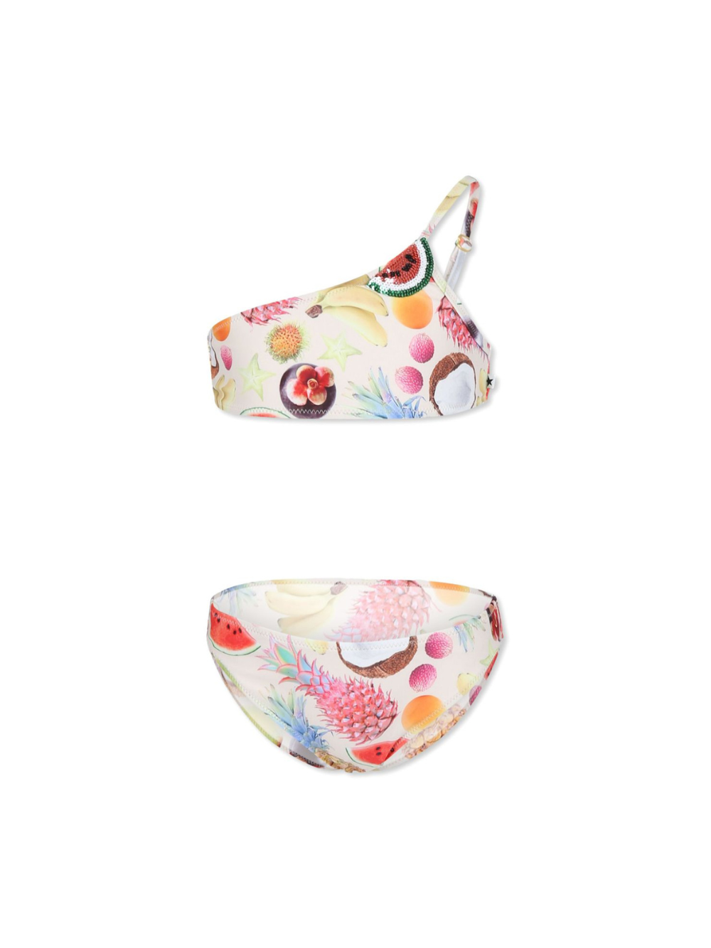 Bikini per bambina Molo bianco con motivo frutta 8S25P114 9237 MOLO
