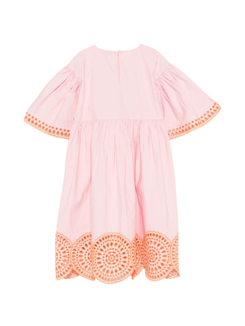 Abito per bambina Stella McCartney Kids rosa con ruches TY1A61 Z3459 51R STELLA McCARTNEY KIDS