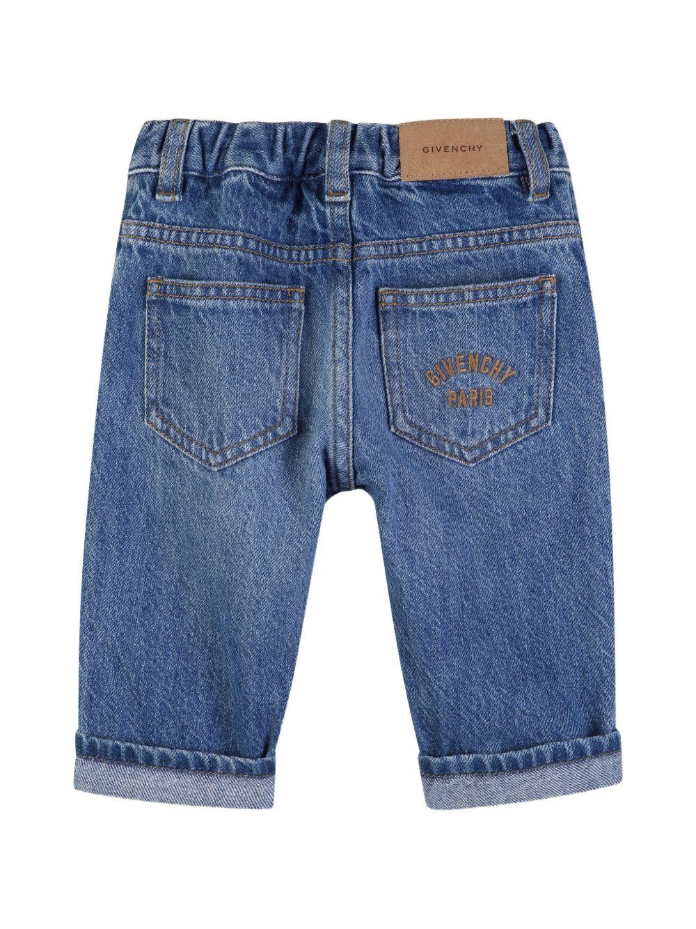 Jeans per neonato Givenchy Kids in denim con orlo risvoltato H31188 Z25 GIVENCHY KIDS
