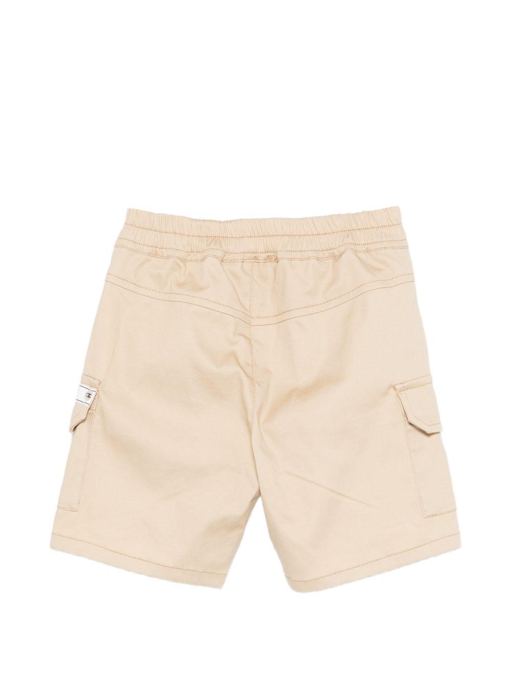 Shorts per neonato Moschino Kids beige con tasche MUQ01QLYA02 20829 MOSCHINO KIDS