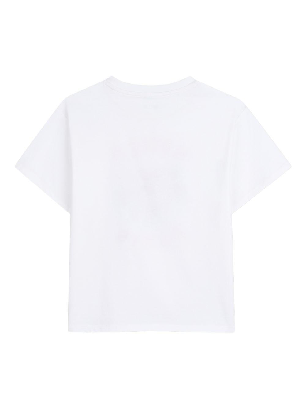 T-shirt per bambino Kenzo Kids bianca con stampa tigre K61676 10P KENZO KIDS