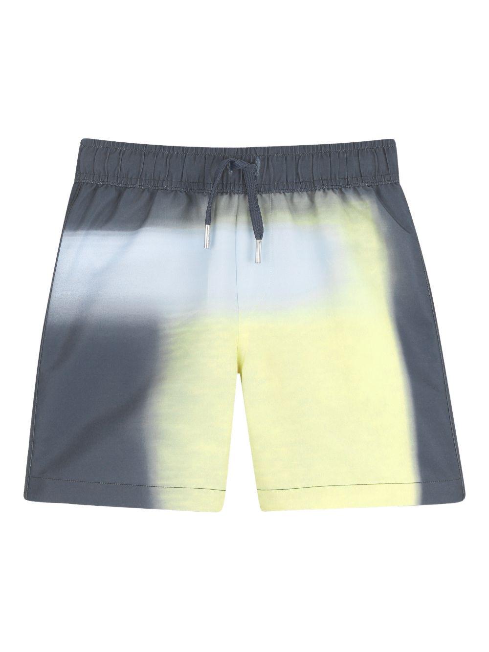 Costume da bagno per bambino Givenchy Kids grigio con coulisse H31080 061 GIVENCHY KIDS