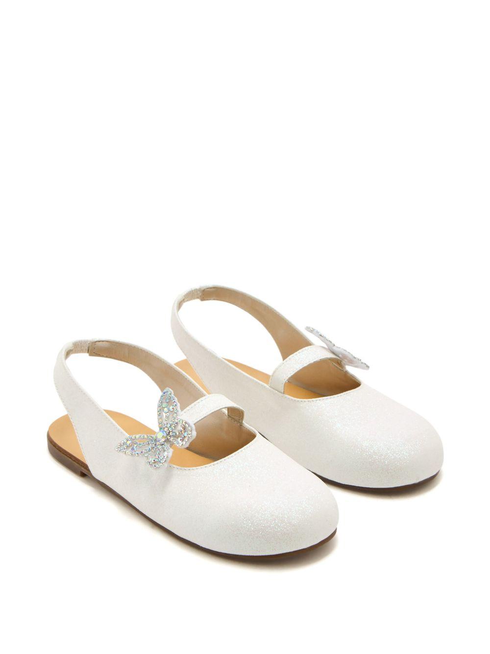 Ballerine per bambina BabyWalker bianco con cinturino posteriore PB5881 WHITE BABYWALKER