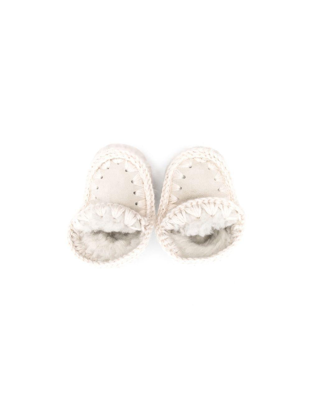 Stivali Eskimo per neonati Mou Kids grigi con design pull-on FI101000A SILB MOU KIDS