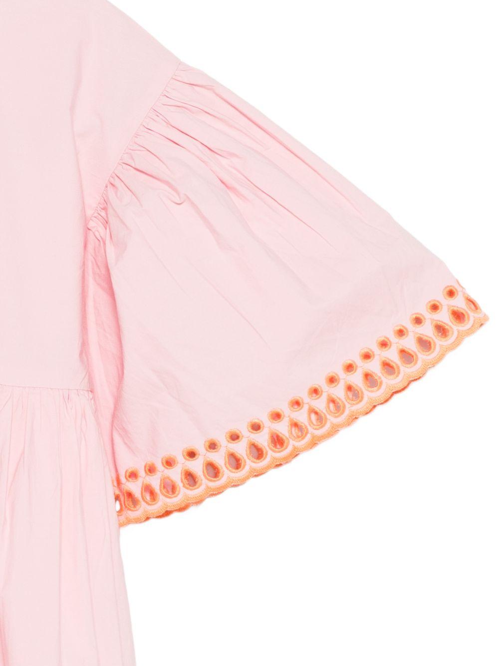 Abito per bambina Stella McCartney Kids rosa con ruches TY1A61 Z3459 51R STELLA McCARTNEY KIDS