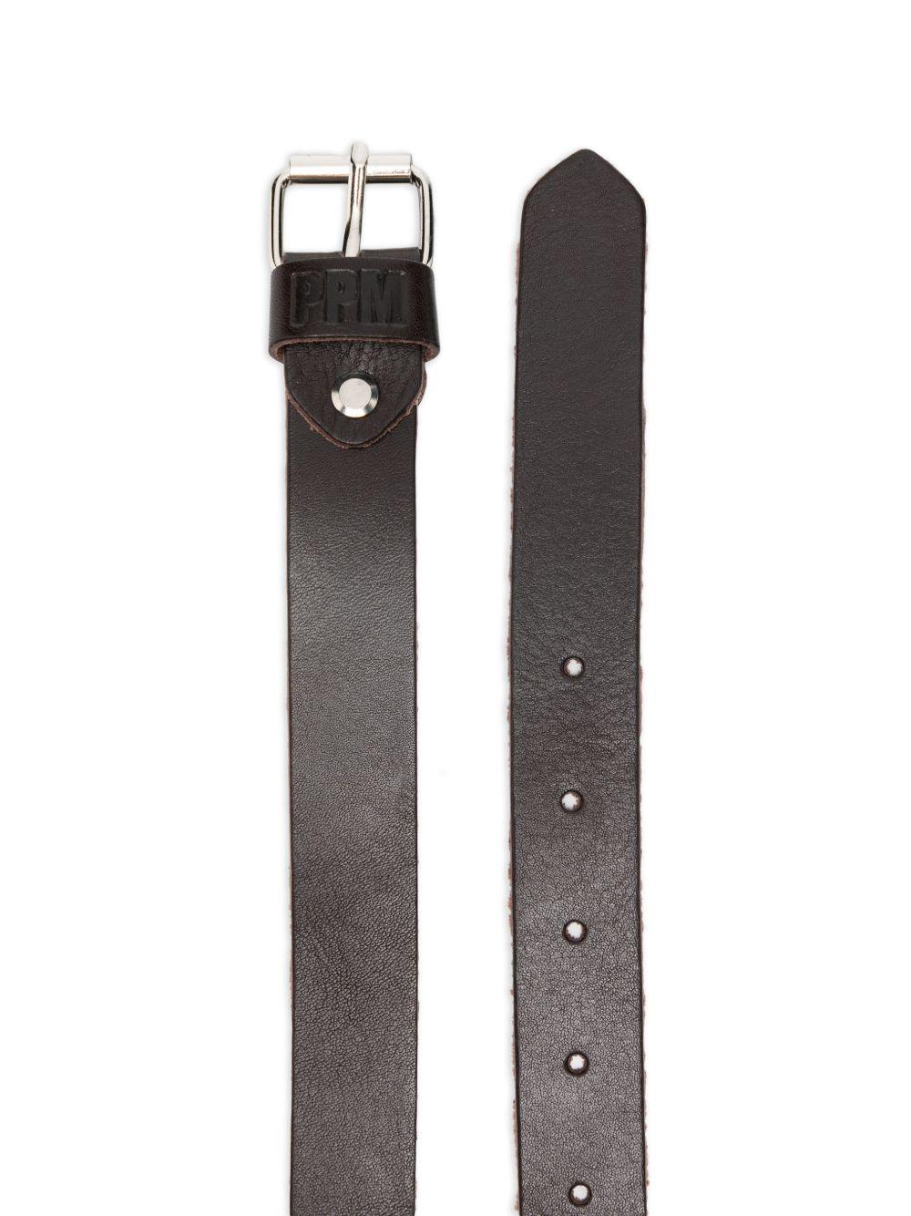 Cintura per bambino Paolo Pecora Kids marrone in pelle con fibbia PP4376 EBANO PAOLO PECORA KIDS