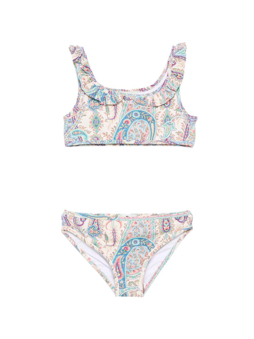 Costume da bagno per bambina ETRO KIDS multicolore con stampa paisley GYCA39 J0556 107MC ETRO KIDS