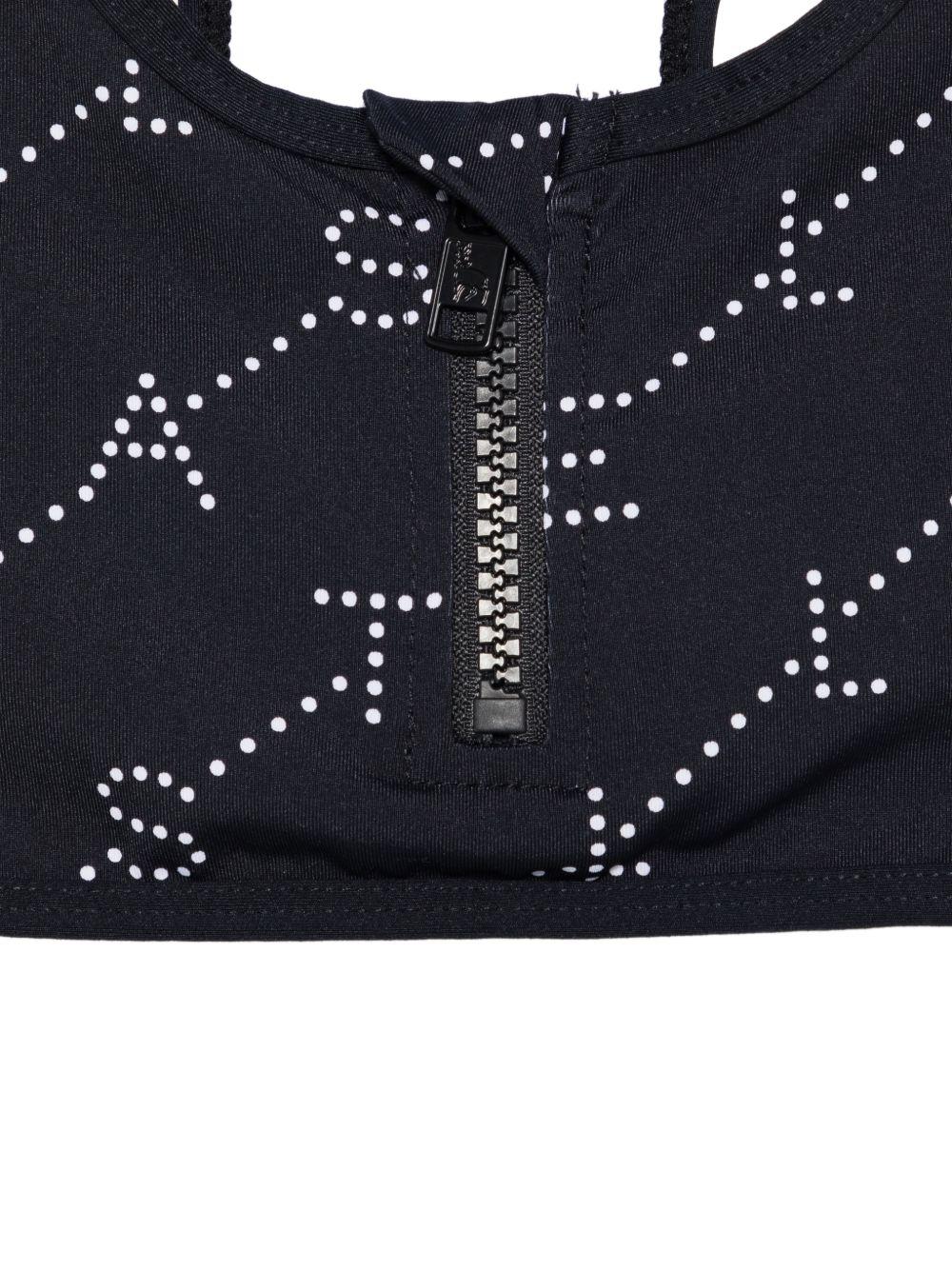 Bikini per bambina Stella McCartney Kids nero con stampa logo all-over TYCA15 Z3479 930BC STELLA McCARTNEY KIDS