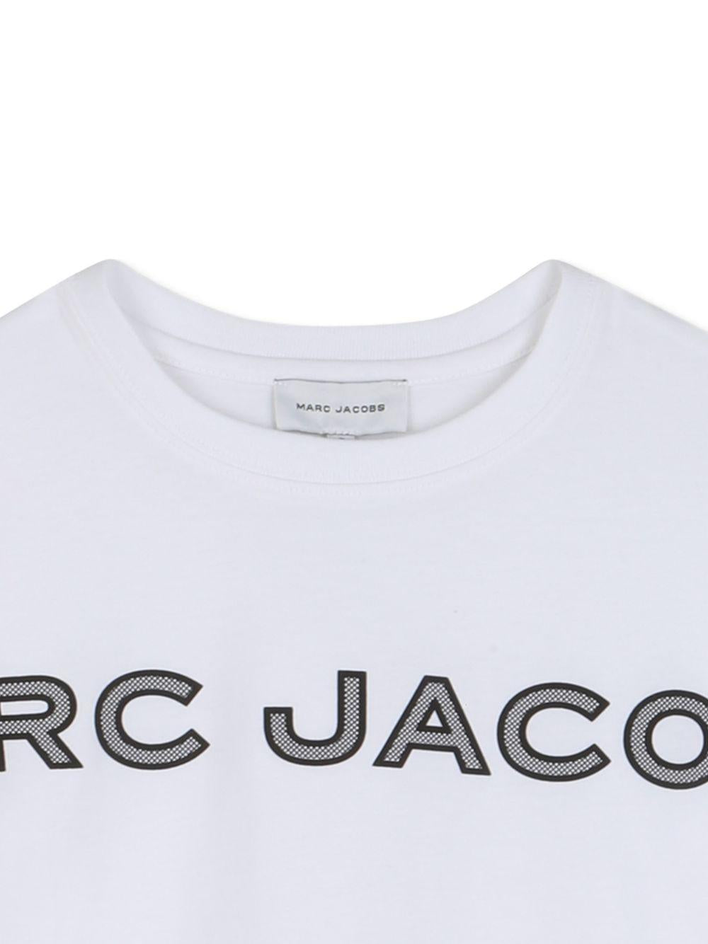 T-shirt per bambino The Marc Jacobs Kids bianca con stampa logo W60766 10P THE MARC JACOBS KIDS