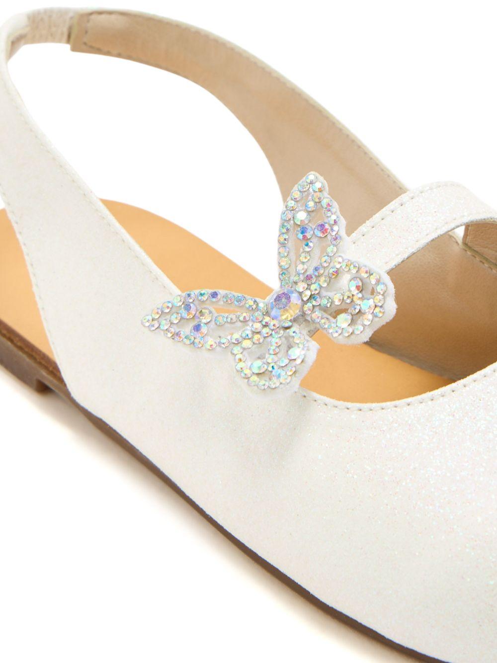 Ballerine per bambina BabyWalker bianco con cinturino posteriore PB5881 WHITE BABYWALKER