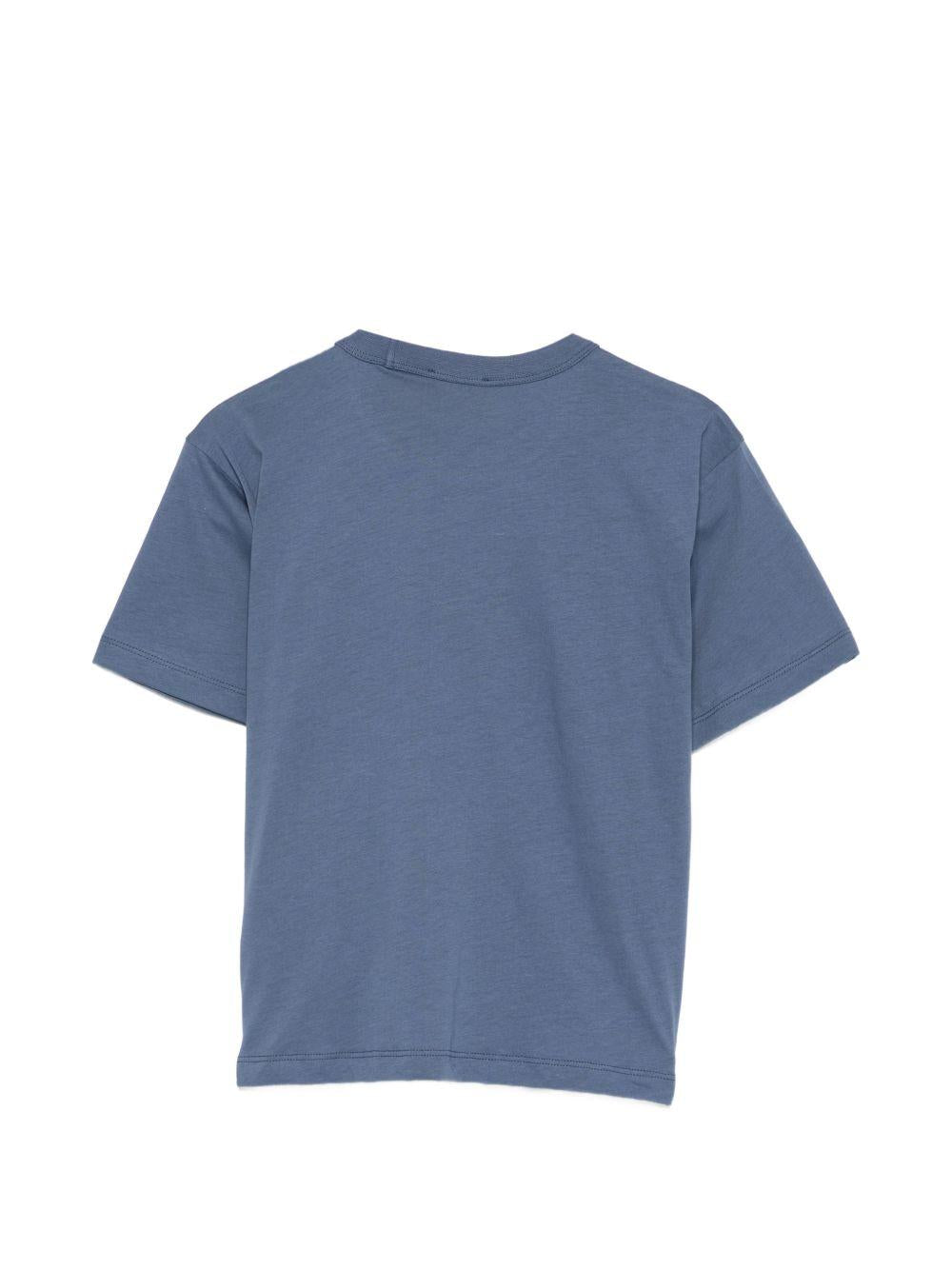 T-shirt per bambino Paul & Shark Kids blu con logo sul davanti WUM006LAA53 41110 PAUL & SHARK KIDS