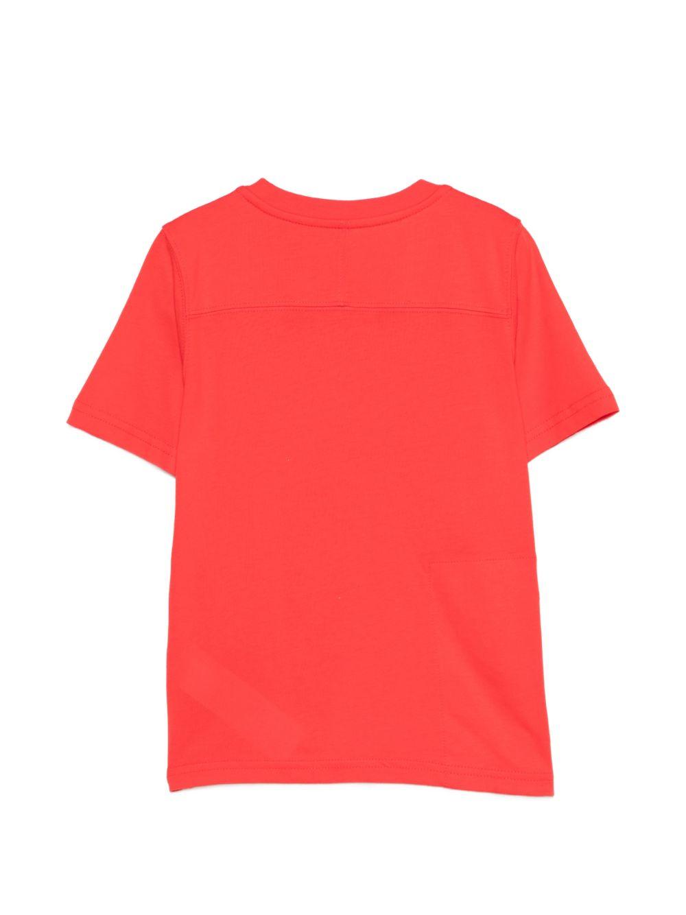 T-shirt per bambini K Way Kids rossa con dettaglio logo K7133YW B04 K-WAY KIDS