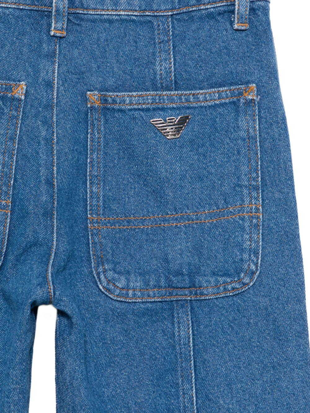 Pantaloni per bambino Emporio Armani Kids denim con passanti EB000935 AF21778 MB002 EMPORIO ARMANI KIDS