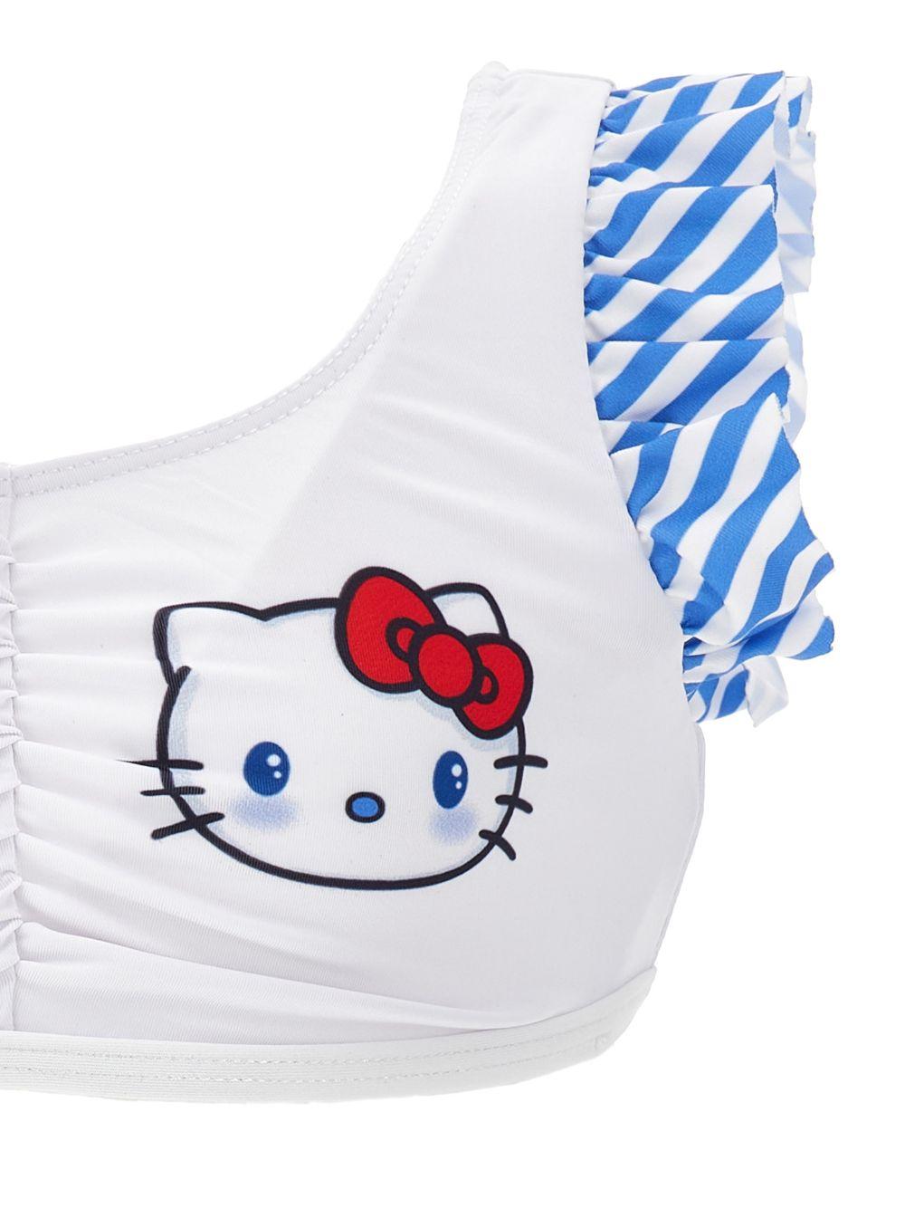 Bikini per bambina Monnalisa x Sanrio Hello Kitty a righe 19G000 7050 4499 MONNALISA