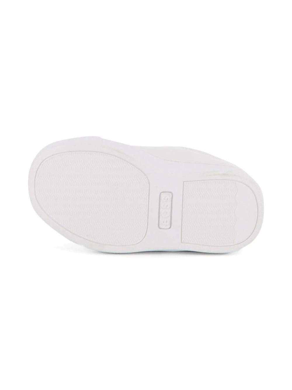 Scarpe per bambino Boss Kids bianche con strappo J52824 10P BOSS KIDS