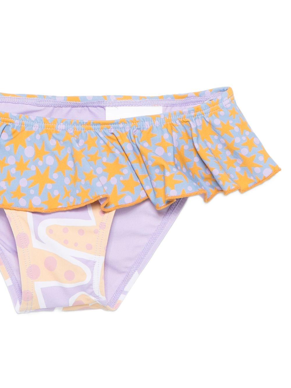Bikini per bambina Stella McCartney Kids multicolore con stampa grafica stelle marine all-over TYCA75 Z3514 539MC STELLA McCARTNEY KIDS