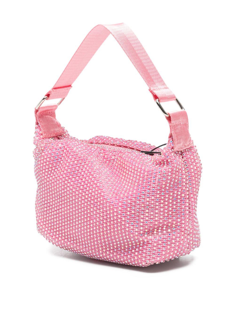 Borsa a tracolla per bambina Molo rosa con decorazioni in cristalli 7S26V105 8058 MOLO