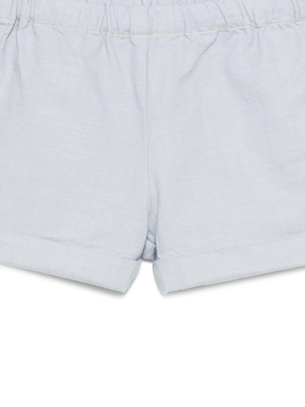 Shorts Ecady per neonato Bonpoint azzurro con toppa con logo S06YBEW00002 010 BONPOINT