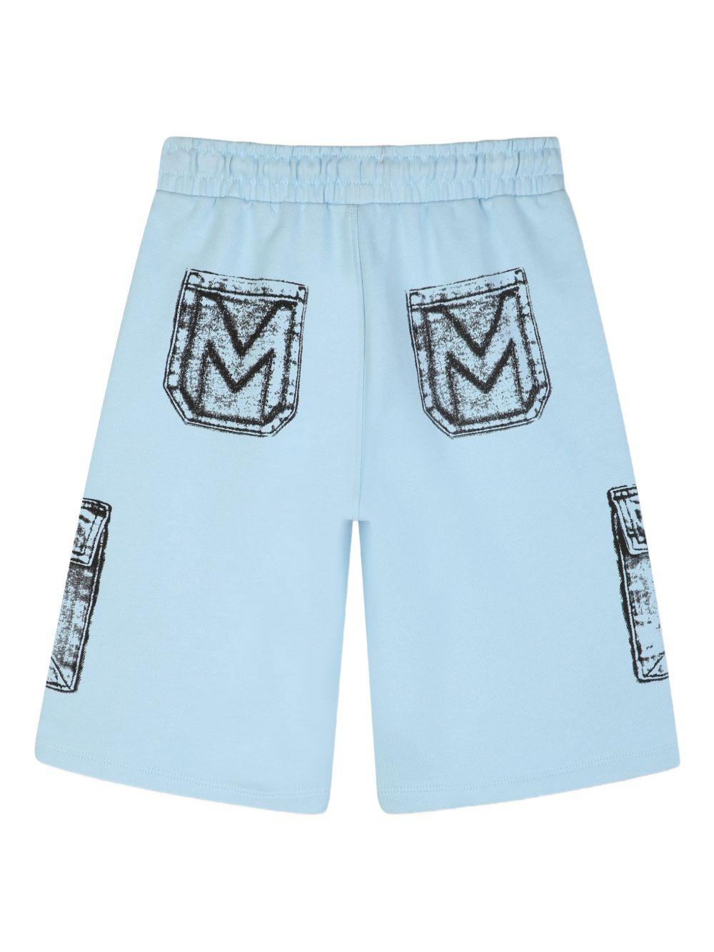 Shorts per bambino The Marc Jacobs azzurro con stampa grafica W60828 80B THE MARC JACOBS KIDS