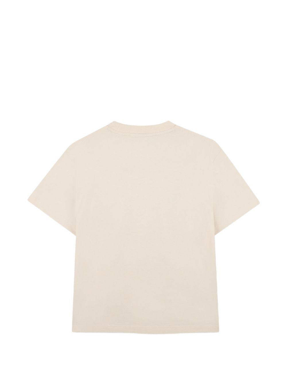 T-shirt per bambino Boss Kids beige con dettaglio logo J52974 21C BOSS KIDS