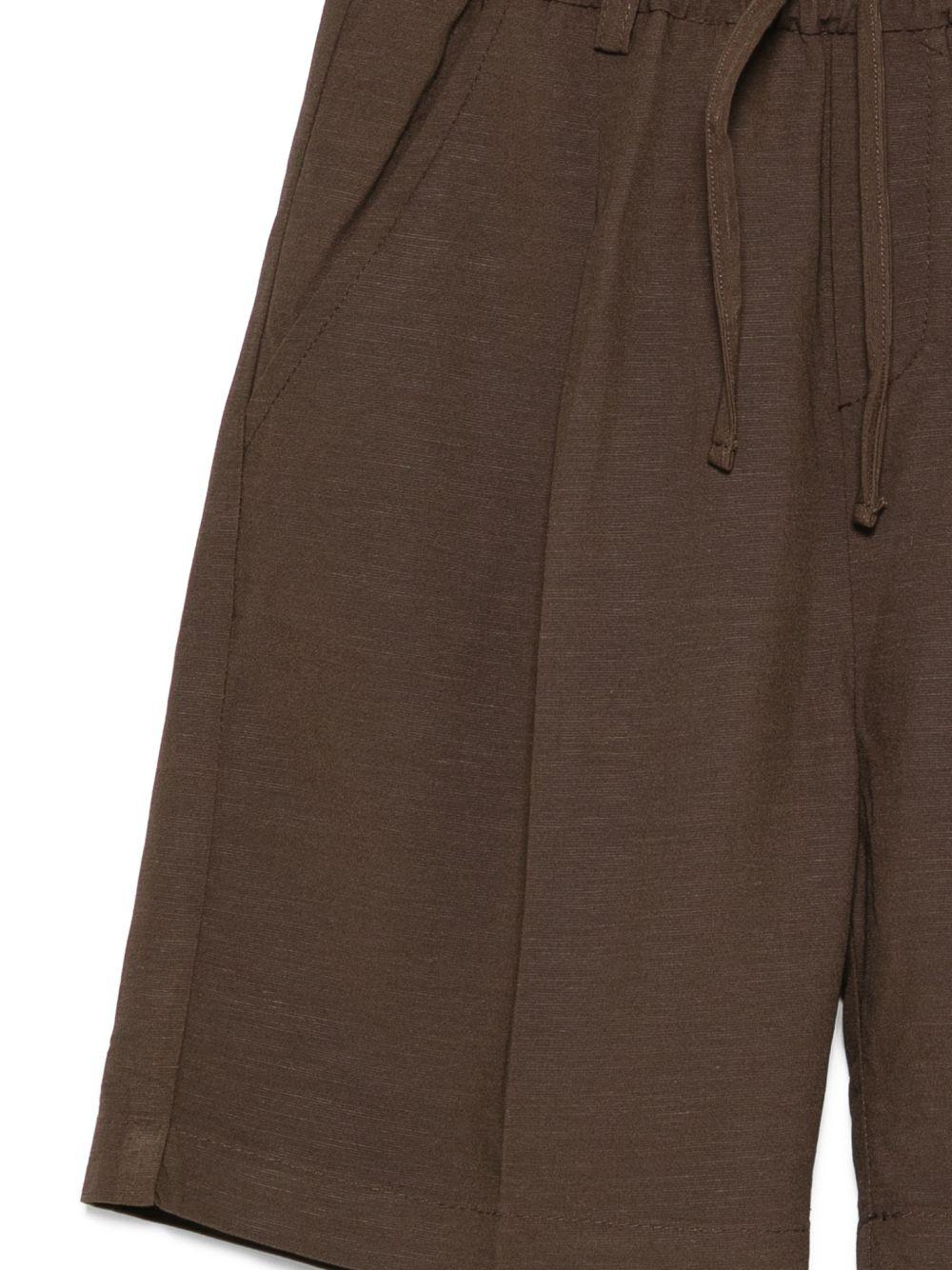 Shorts per bambino Paolo Pecora Kids marrone con coulisse PP4217 EBANO PAOLO PECORA KIDS