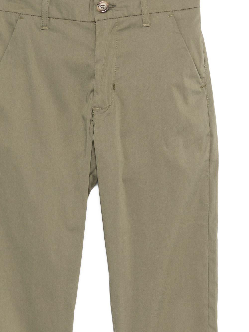 Pantaloni per bambino Paolo Pecora Kids verde con bottoni PP4314 OLIVA PAOLO PECORA KIDS