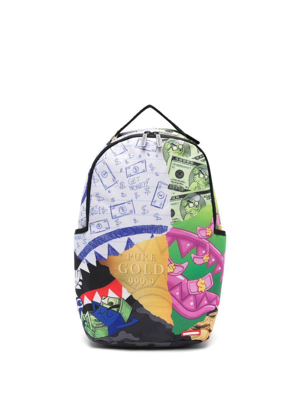 Zaino per bambino Sprayground kid multicolore con stampa grafica 910B8308 NSZ SPRAYGROUND