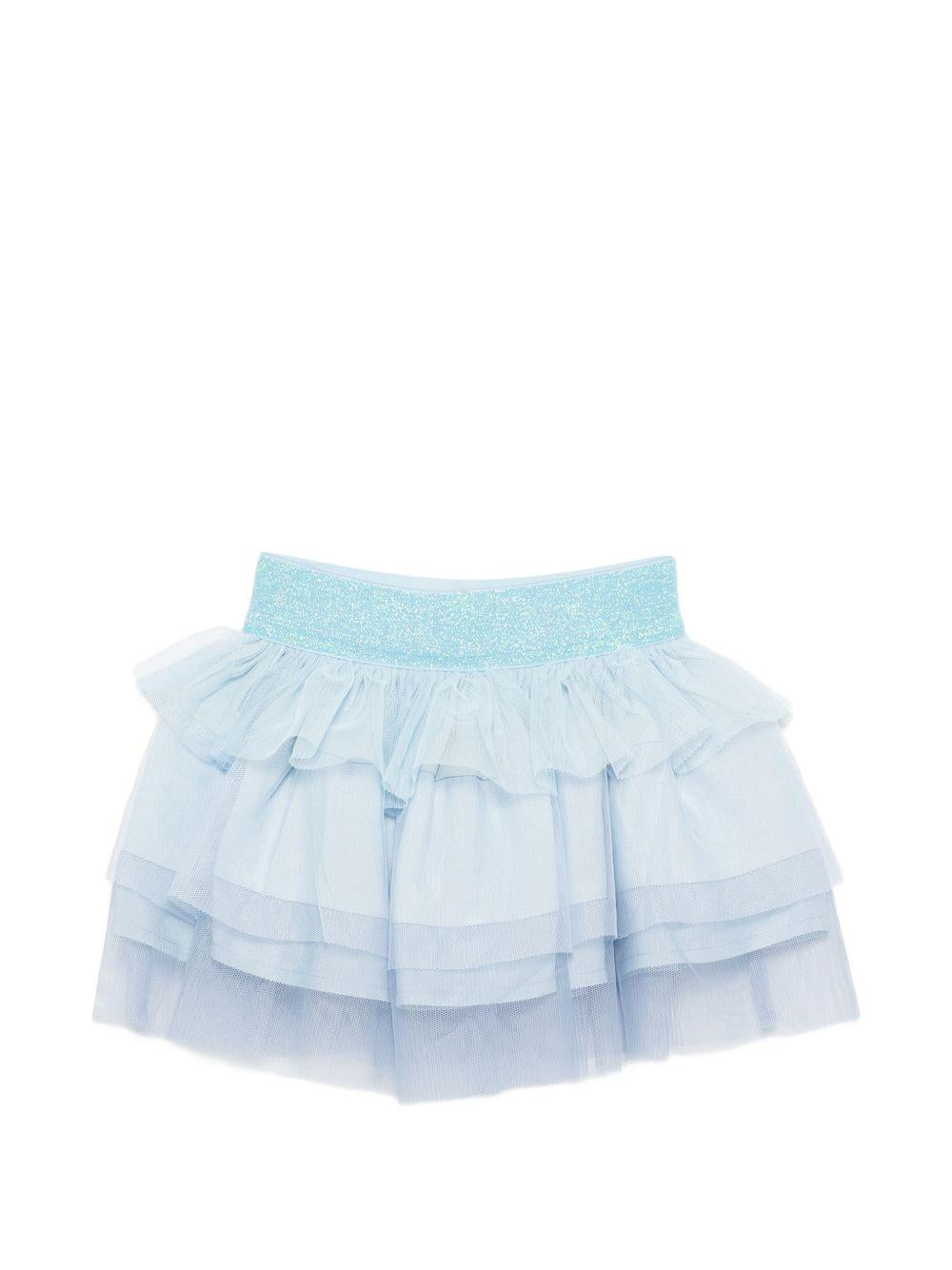 Gonna per neonata Stella McCartney Kids azzurra con design a strati TY7021 Z1119 999 STELLA McCARTNEY KIDS