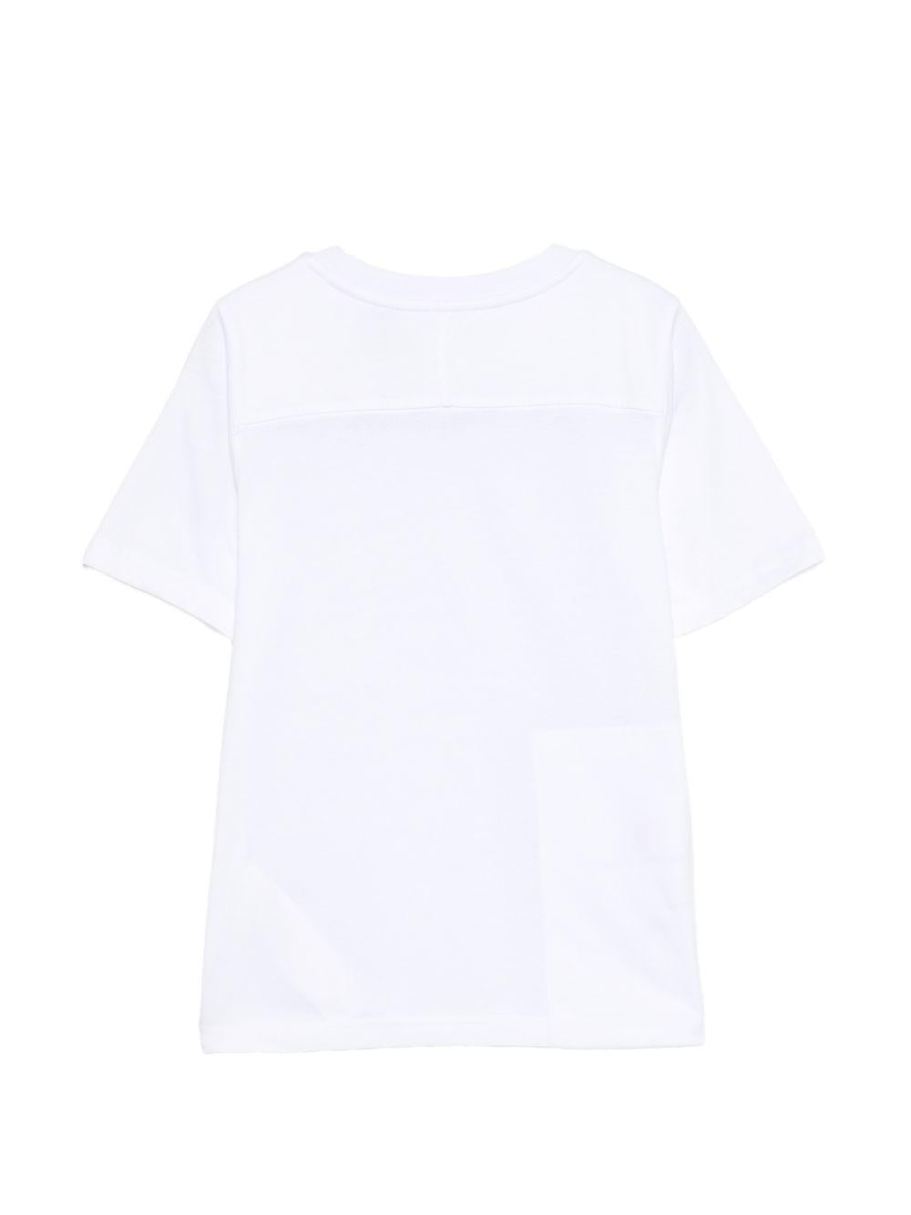 T-shirt per bambini K Way Kids bianca con dettaglio logo K7133YW 001 K-WAY KIDS