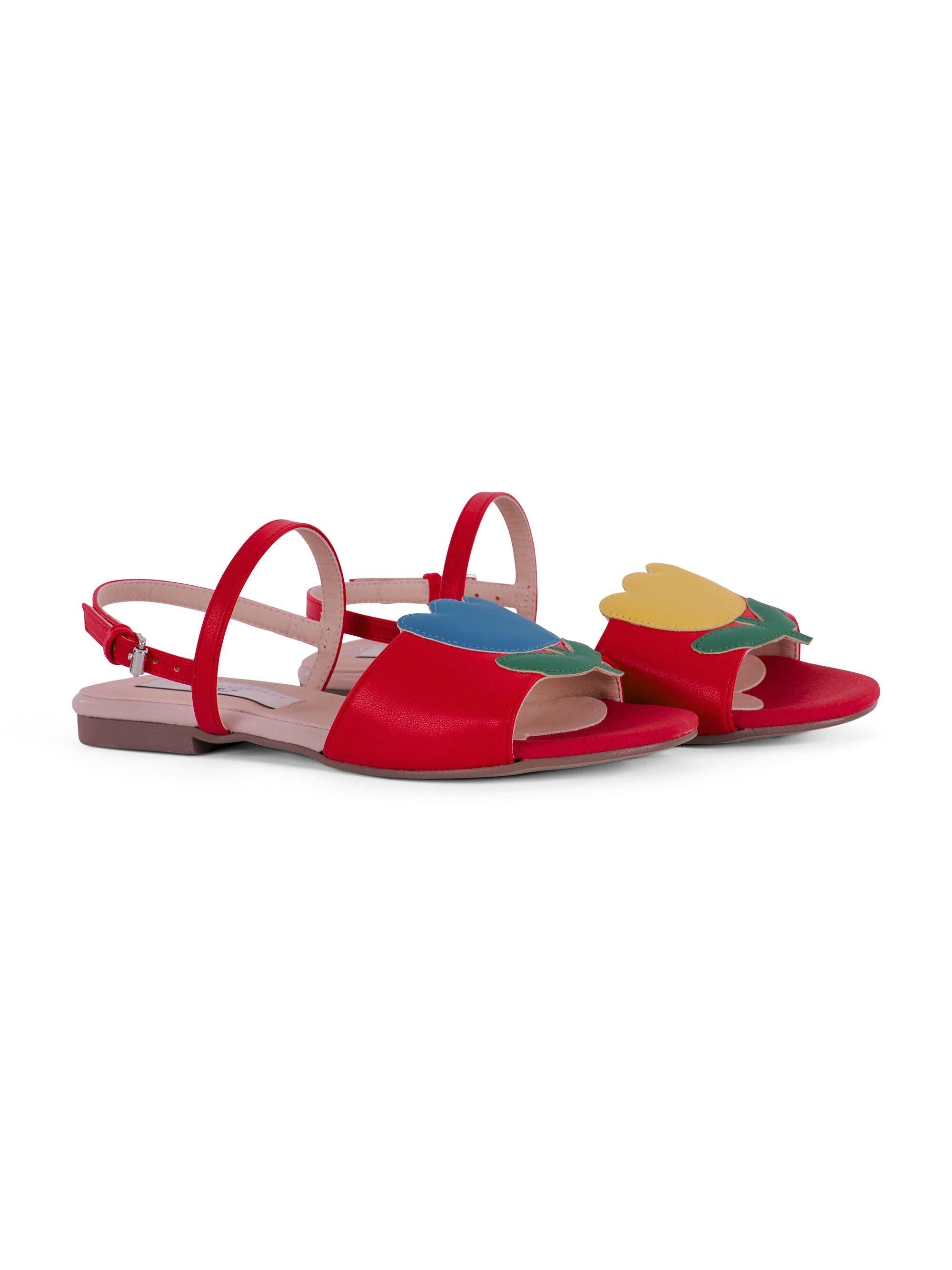 Sandali per bambina Stella McCartney Kids rossi con punta aperta TY0C36 Z3609 426 STELLA McCARTNEY KIDS
