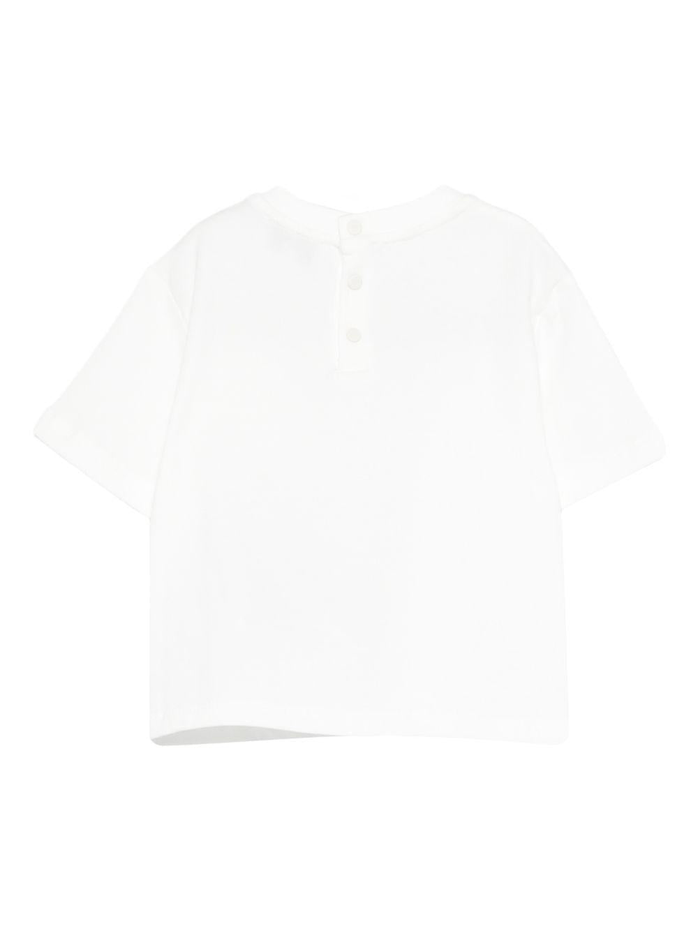 T- shirt per neonato Emporio Armani Kids bianca con scollo tondo EB001326 AF21808 U0003 EMPORIO ARMANI KIDS