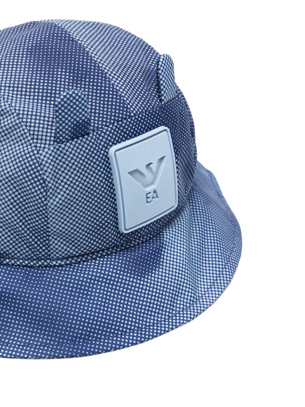 Cappello per bambino Emporio Armani Kids blu con trama a pois EB001129 AF20710 U9360 EMPORIO ARMANI KIDS