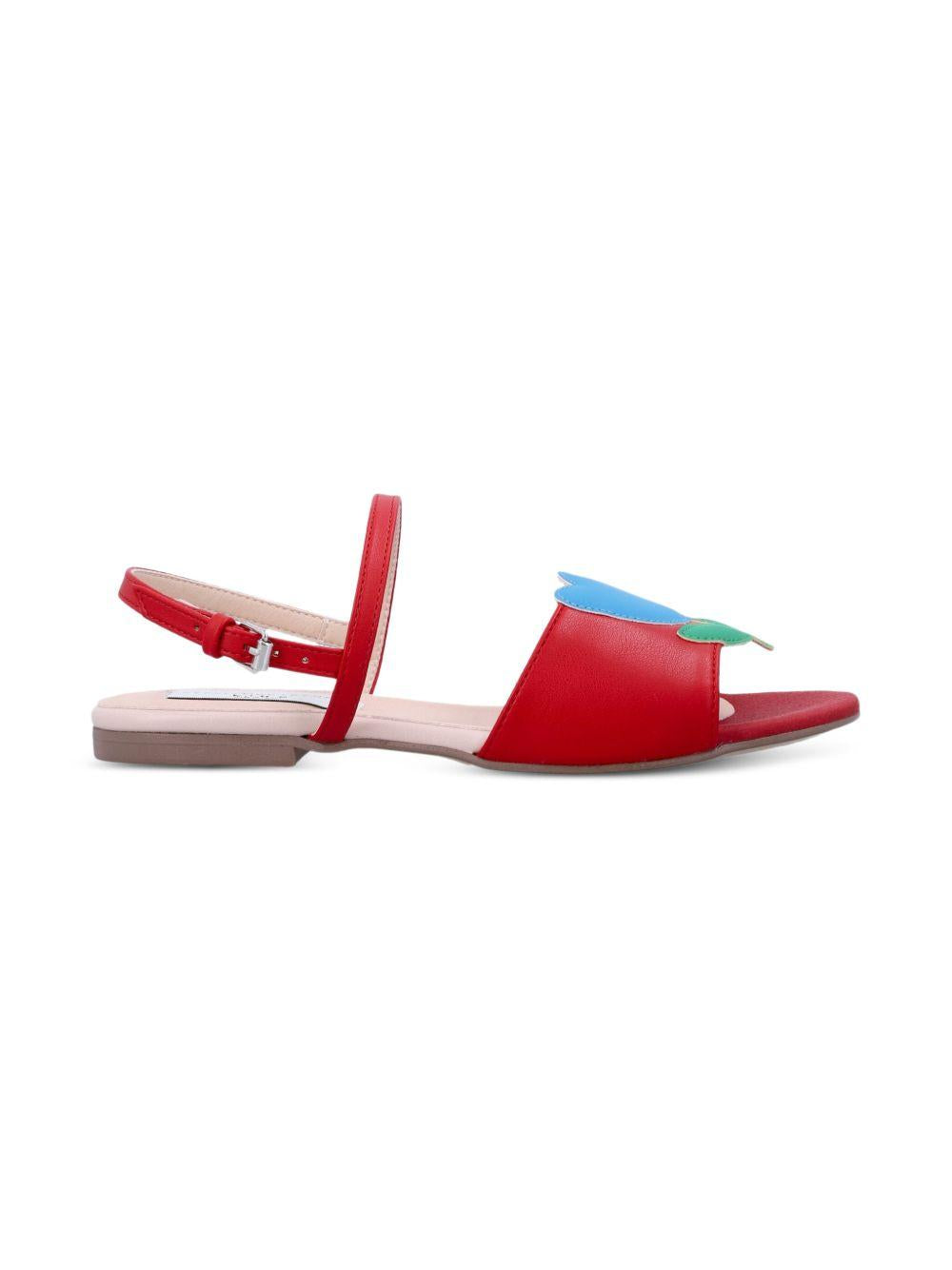 Sandali per bambina Stella McCartney Kids rossi con punta aperta TY0C36 Z3609 426 STELLA McCARTNEY KIDS