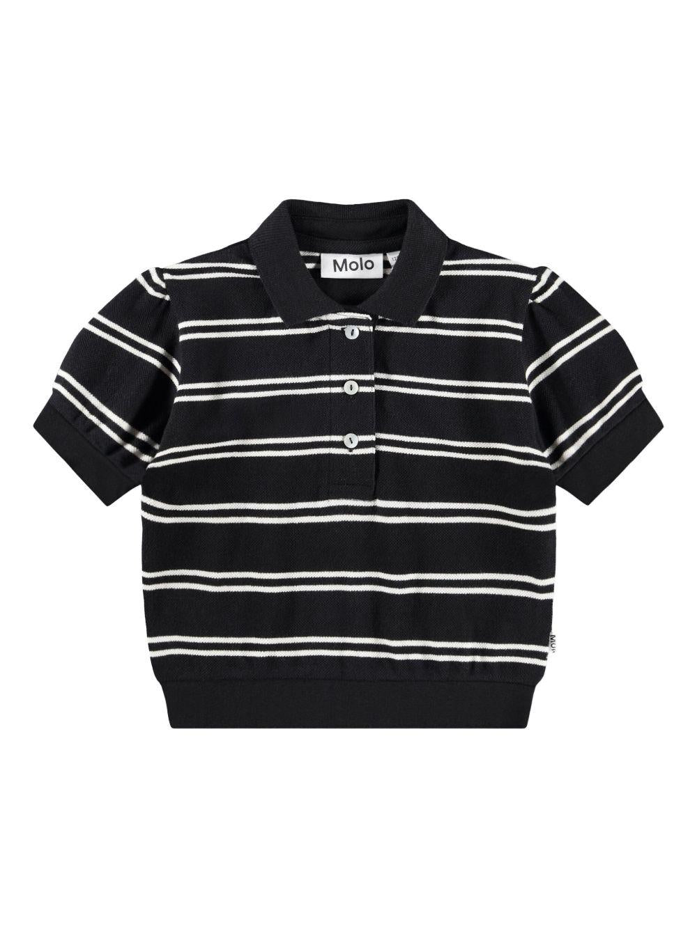 Polo Raki per bambino Molo nera con colletto stile polo 2S26A221 9495 MOLO