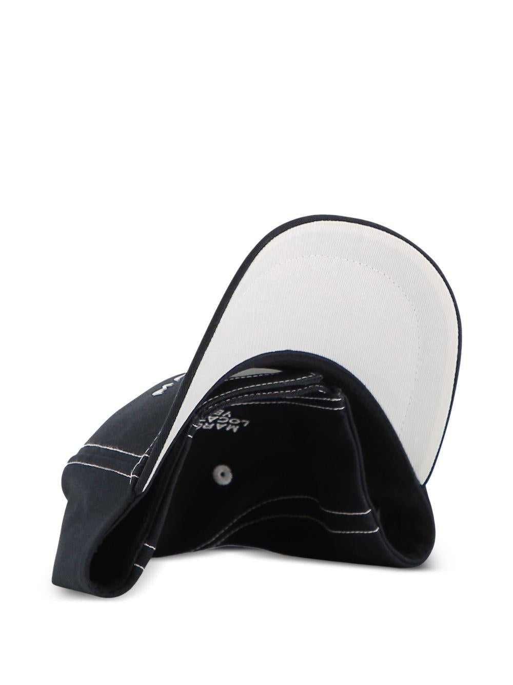 Cappello da baseball per bambino The Marc Jacobs Kids nero con logo ricamato sul davanti W60844 09B THE MARC JACOBS KIDS