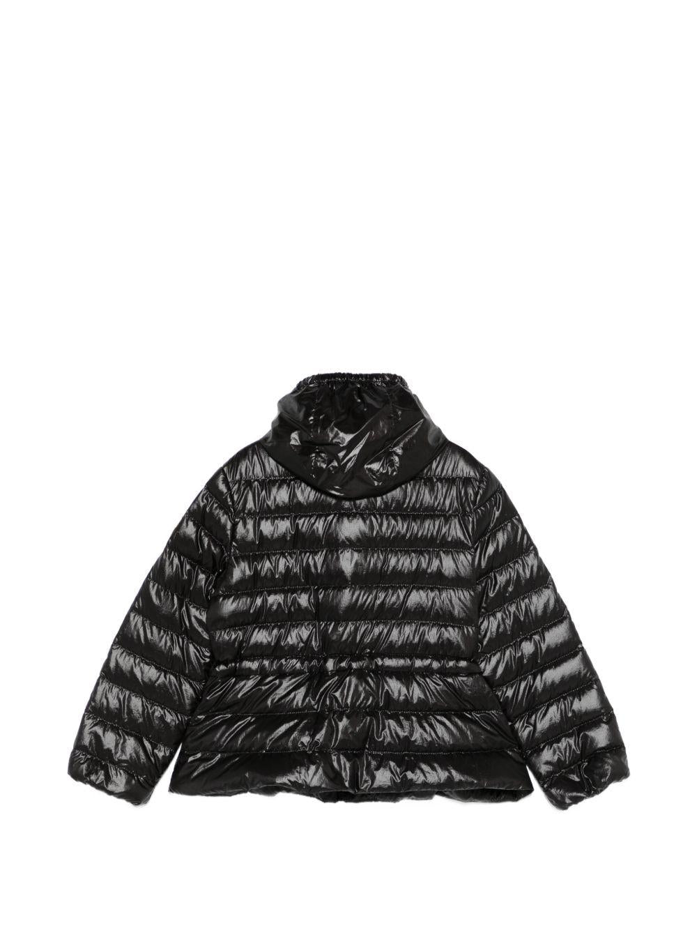 Giubbino per bambina Moncler Enfant nero con design trapuntato L19541A00015597QN 999 MONCLER ENFANT