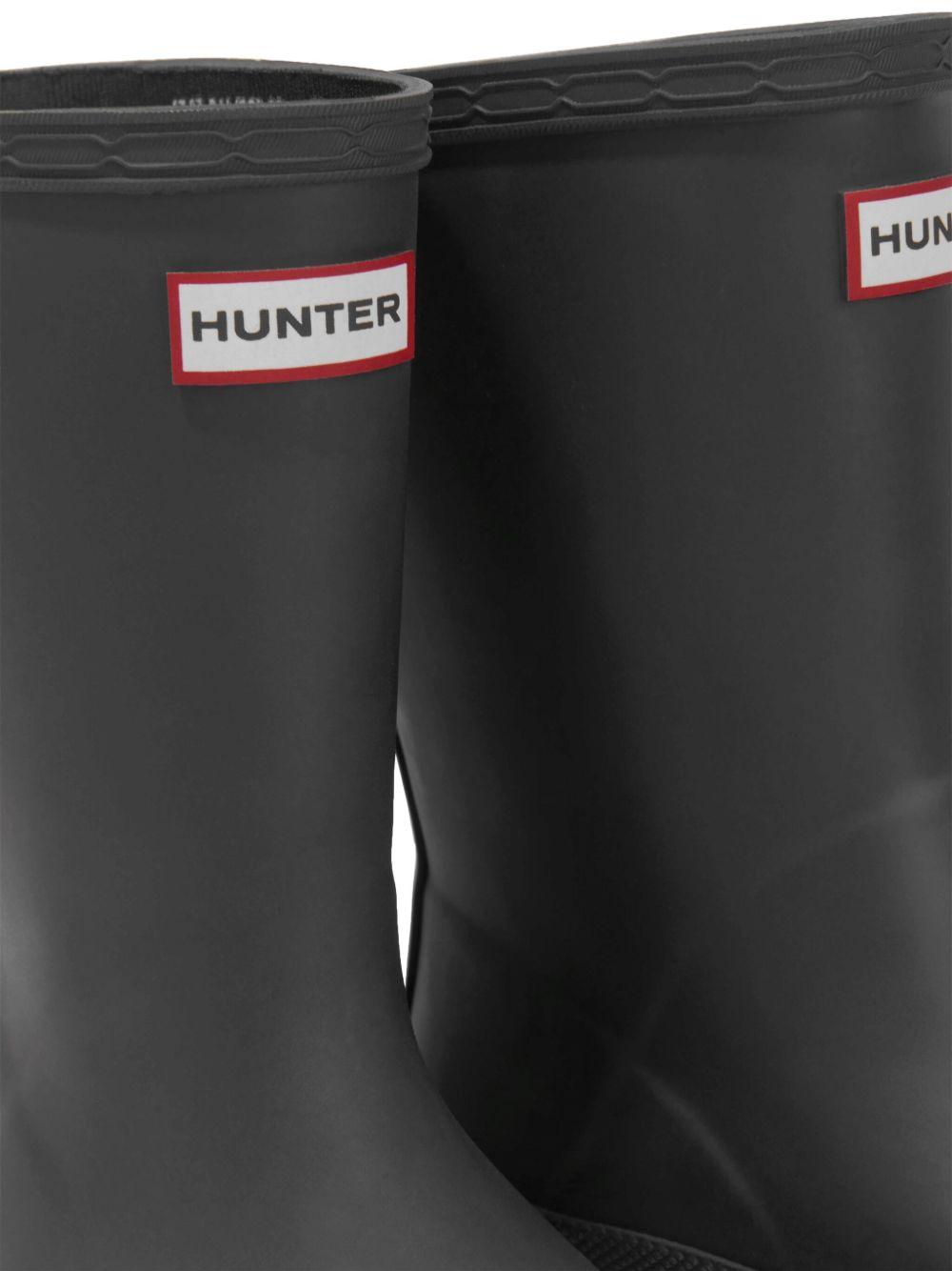Stivali da pioggia per bambini Hunter Kids nero con applicazione HFRK0032252 BLK HUNTER