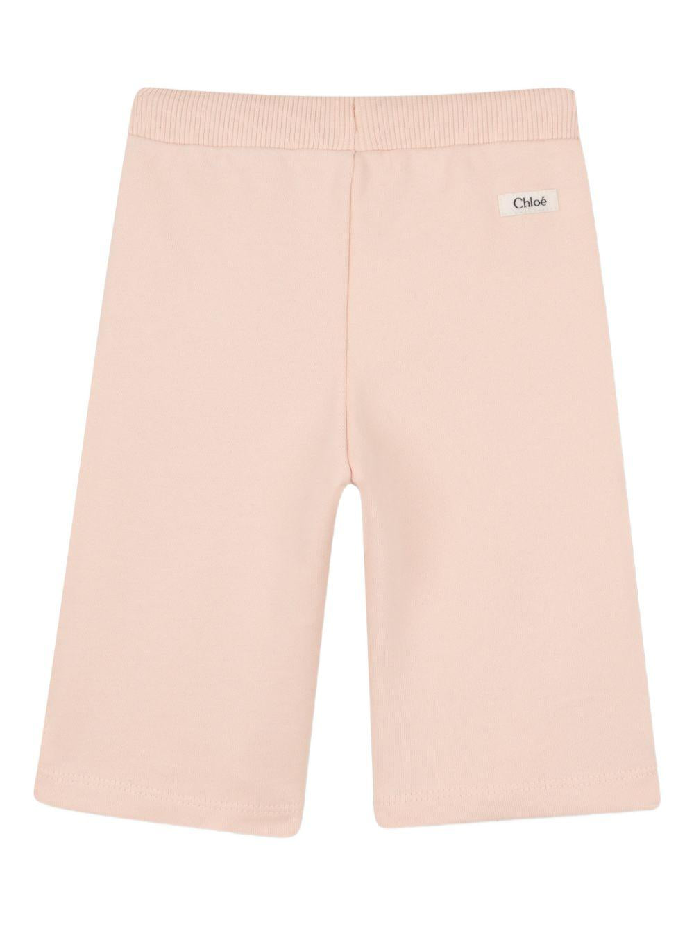 Pantaloni sportivi per neonata Chloé Kids rosa con coulisse in vita C20904 46J CHLOE' KIDS
