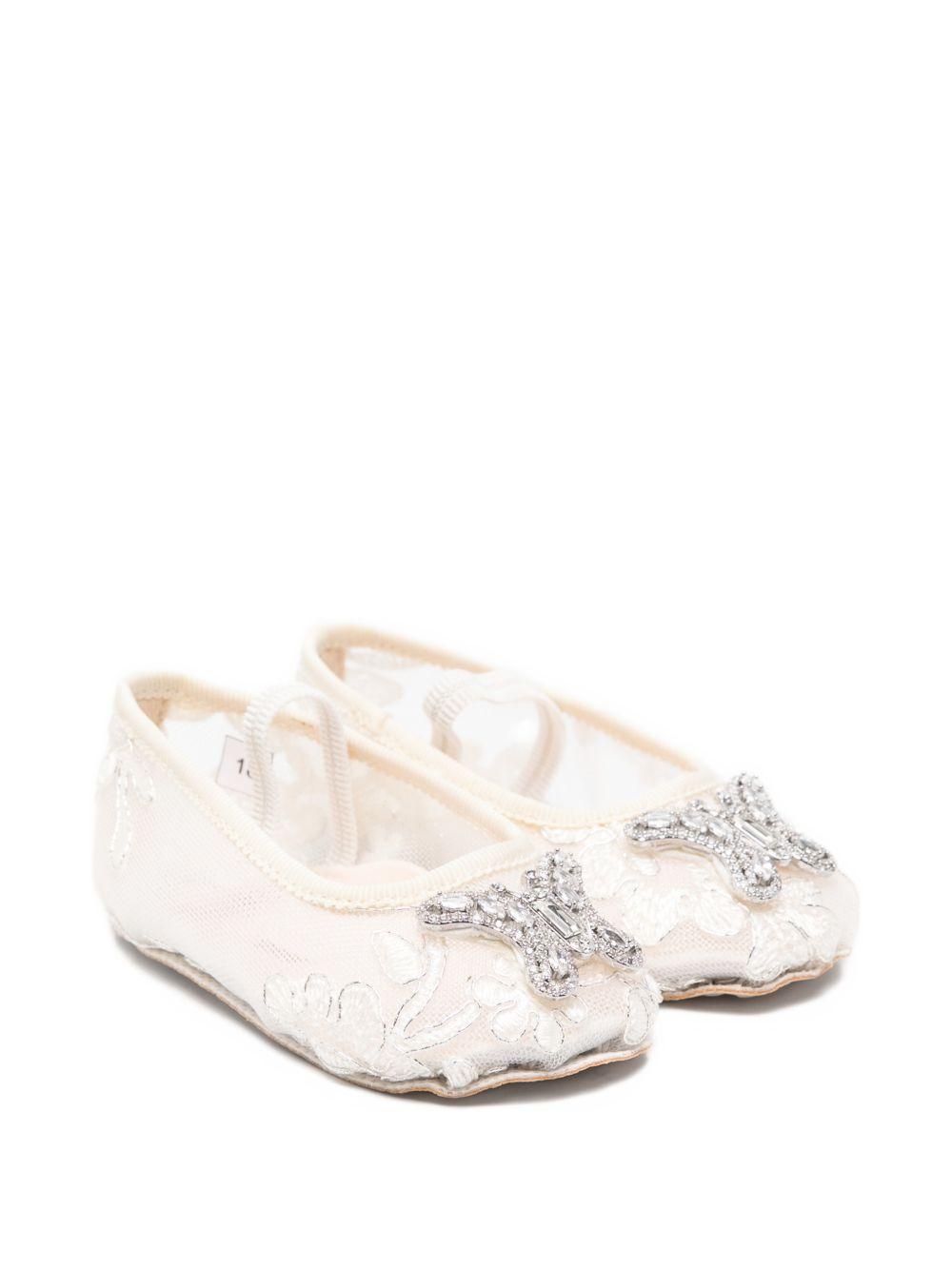 Ballerine per neonata Aruna Seth bianche con decorazione farfalla SON01 IVORY ARUNA SETH