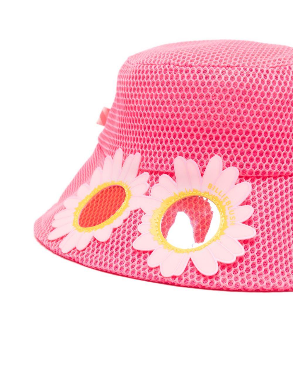 Cappello per bambina Billieblush rosa decorazione a fiori U22171 499 BILLIEBLUSH