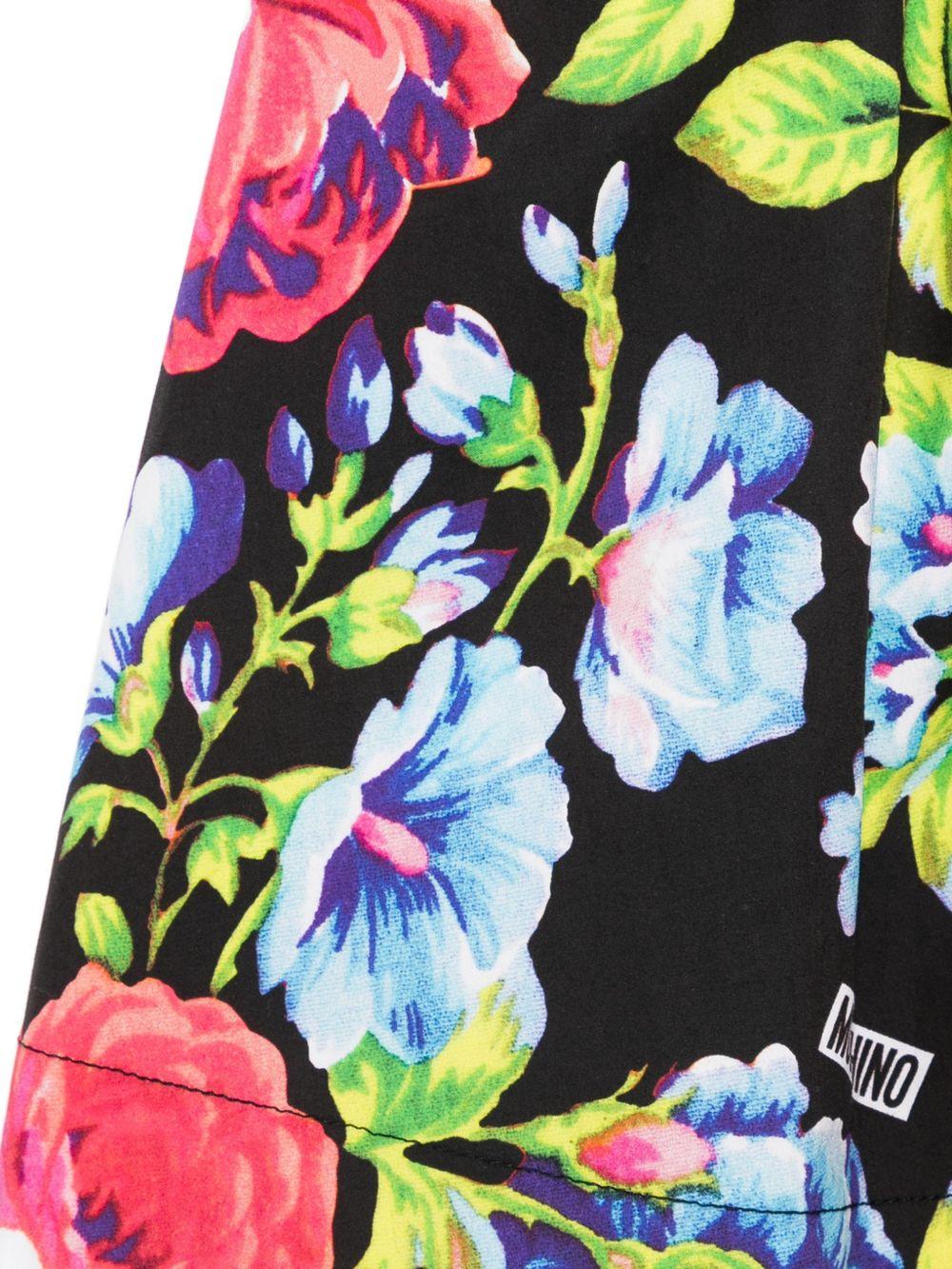 Gonna per bambina Moschino Kids multicolore con stampa floreale HDJ048LLB69 83663 MOSCHINO KIDS